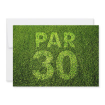 Golf 30th Birthday Party Personalised Invitation