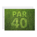 Golf 40th Birthday Party invitations