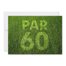 Golf 60th Birthday Party Custom Invitation
