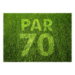 Golf 70th Birthday Party Custom Invite