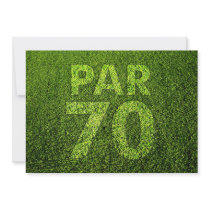 Golf 70th Birthday Party Custom Invite