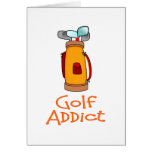 Golf Addict Greeting Card