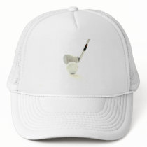 Golf Ball and Club Baseball Hat