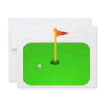 Golf Ball and Golf Flag invitations