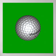 Golf Ball by SRF Poster