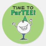 Golf Ball Character ParTEE! Stickers