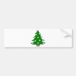 Golf Ball Christmas Tree Bumper Sticker