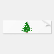 Golf Ball Christmas Tree Bumper Sticker