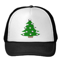 Golf Ball Christmas Tree Mesh Hat