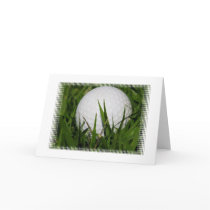 Golf Ball Design Greeting Card