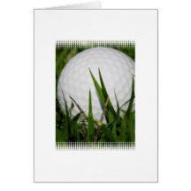 Golf Ball Design Greeting Card