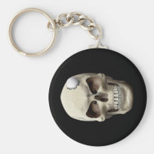 Golf Ball in Skull Keychain
