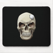 Golf Ball in Skull Mousemat