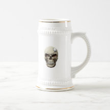 Golf Ball in Skull Mug