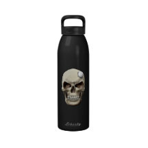 Golf Ball in Skull Reusable Water Bottles