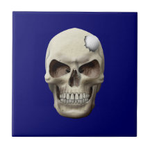 Golf Ball in Skull Tile