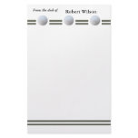 "Golf Ball in Triplicate" stationery