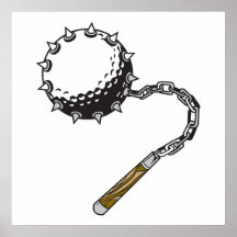 golf ball mace posters