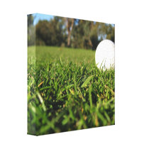 Golf Ball on Course Canvas Print