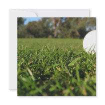 Golf Ball on Course Invitations