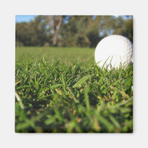 Golf Ball on Golf Course Magnet