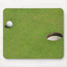 Golf Ball on Putting Green Mouse Pad