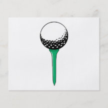 golf ball on tee full colour flyer