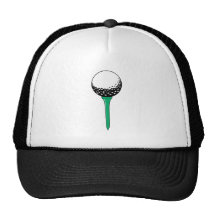 golf ball on tee mesh hats
