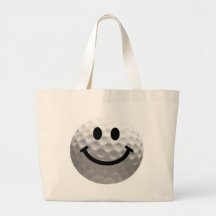 Golf ball smiley bag