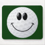 Golf Ball Smiley Face Mouse Pad