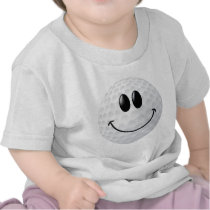 Golf Ball Smiley Face Shirts