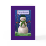 Golf Ball Snowman for the Golf Nut cards