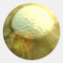 Golf Ball Stuck in the Mud Sticker