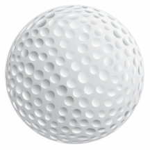 golf ball vector graphic acrylic cut out