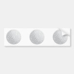 golf ball vector graphic bumper sticker