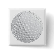 golf ball vector graphic pinback buttons