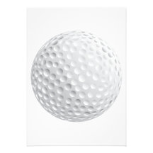 golf ball vector graphic custom announcements