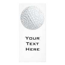 golf ball vector graphic customized rack card