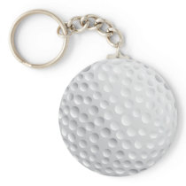 golf ball vector graphic key chains