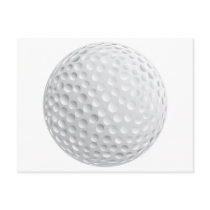 golf ball vector graphic post cards
