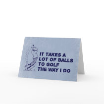 Golf Balls Greeting Cards