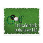 golf balls postcards