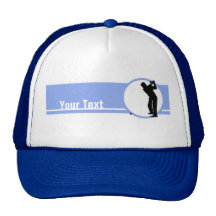 Golf; Blue Mesh Hats