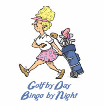 golf by day bingo by night photo cutouts