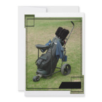 Golf Cart Bag Invitation