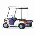 golf cart graphic photo sculptures