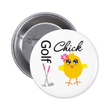 Golf Chick Buttons