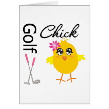 Golf Chick Greeting Cards