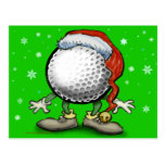 Golf Christmas Post Cards