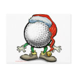 Golf Christmas postcards